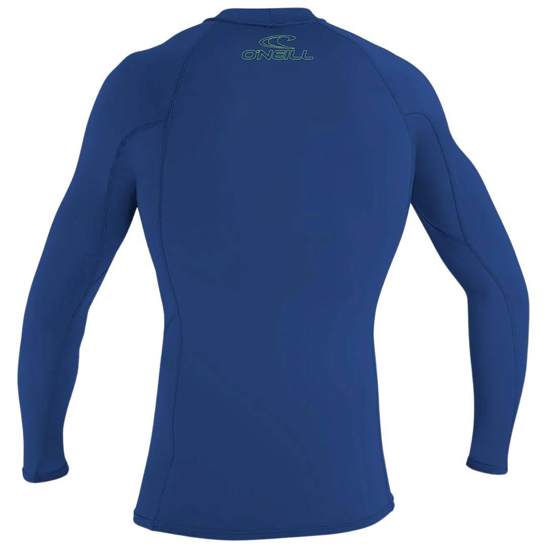 O'Neill Youth Basic Skins UPF 50+ Long Sleeve Rash Guard - Pacific